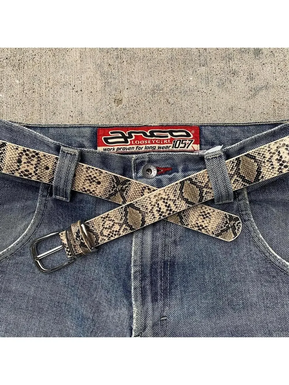 Y2K Punk Multi Brown Belt 41 Inch
